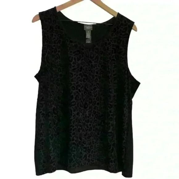 Chico’s Cheetah Burnout Tank - Picture 1 of 7